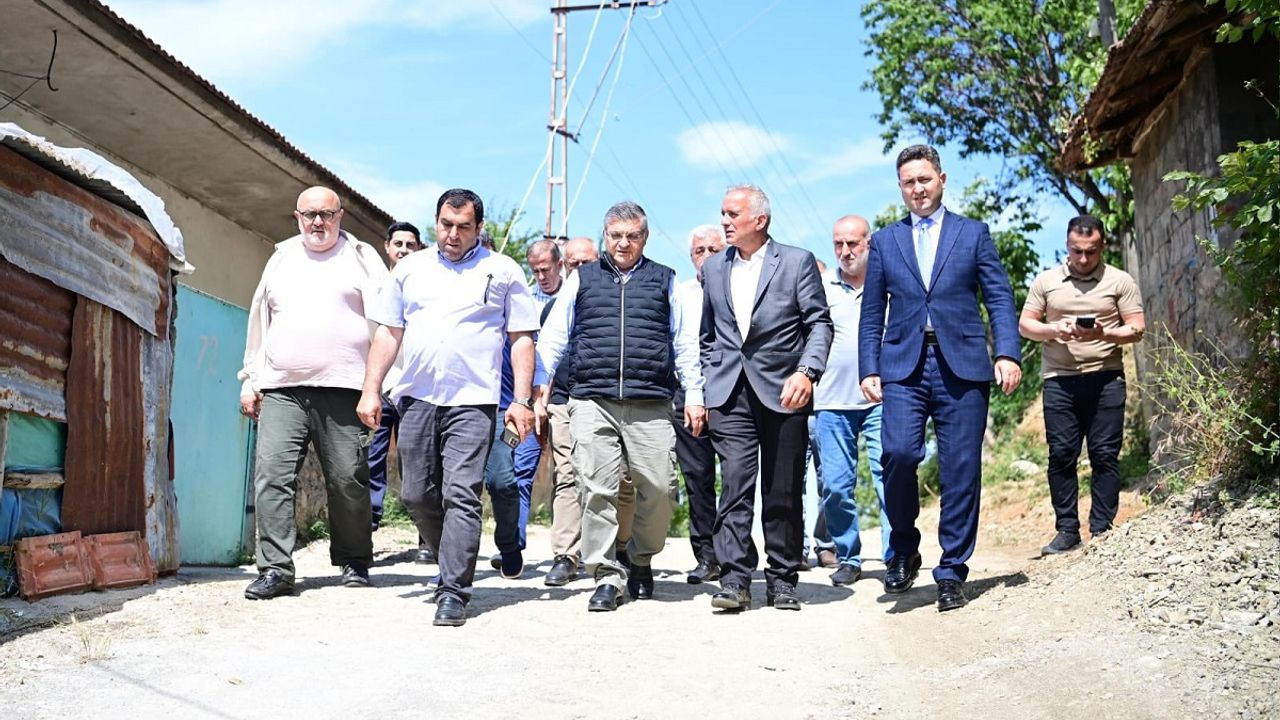 Heyelanda zarar gören altyapıya büyük yatırım!