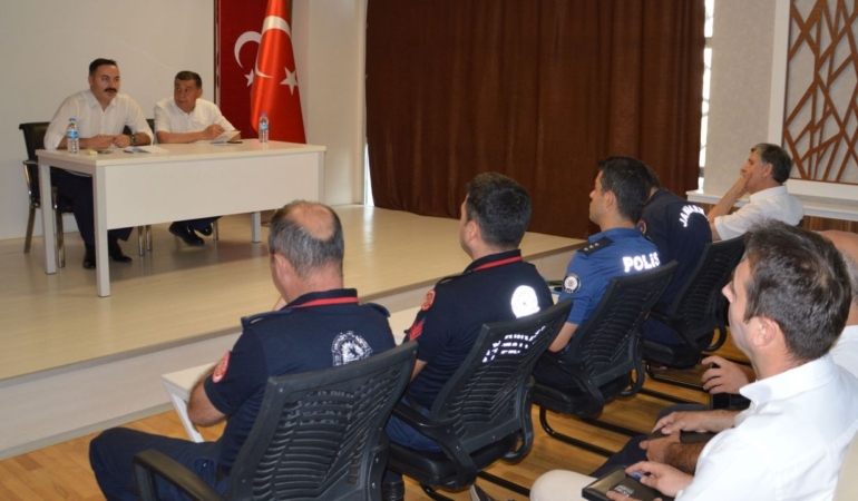 Havza’da yangınla mücadele toplantısı