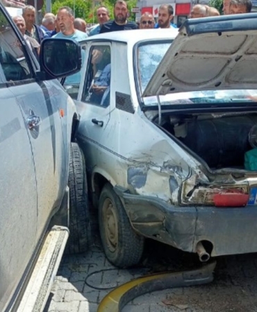 Erfelek’te park yoğunluğu kazaya neden oldu