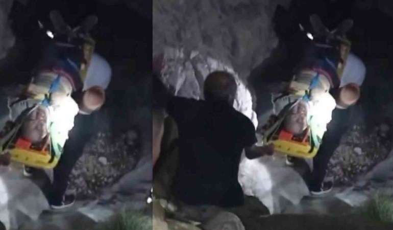 Kayalıklardan düştü, hayatını kaybetti