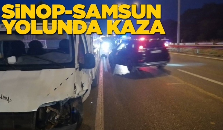Kamyonetle otomobil çarpıştı: 5 yaralı