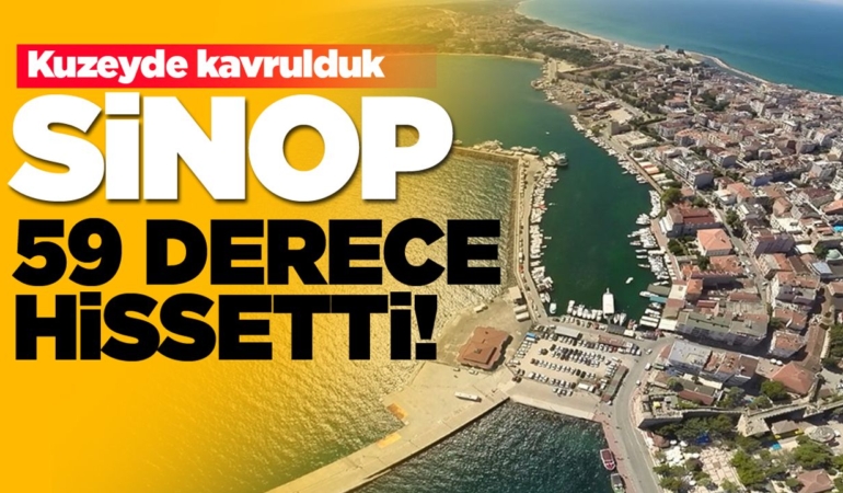 Sinop’ta kavurucu sıcaklık: Hissedilen 59 dereceye ulaştı!