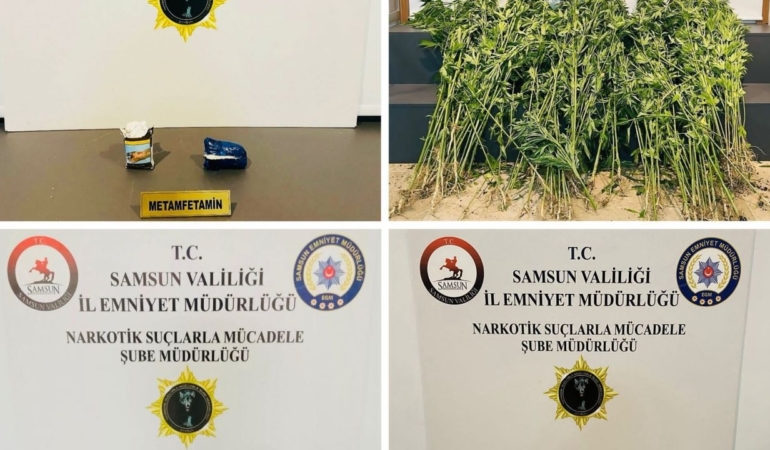 Samsun’da narkotik operasyonu: 4 gözaltı