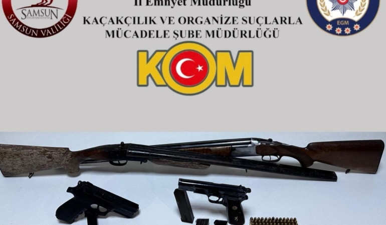 Samsun’da silah kaçakçılığı operasyonu: 1 zanlı yakalandı