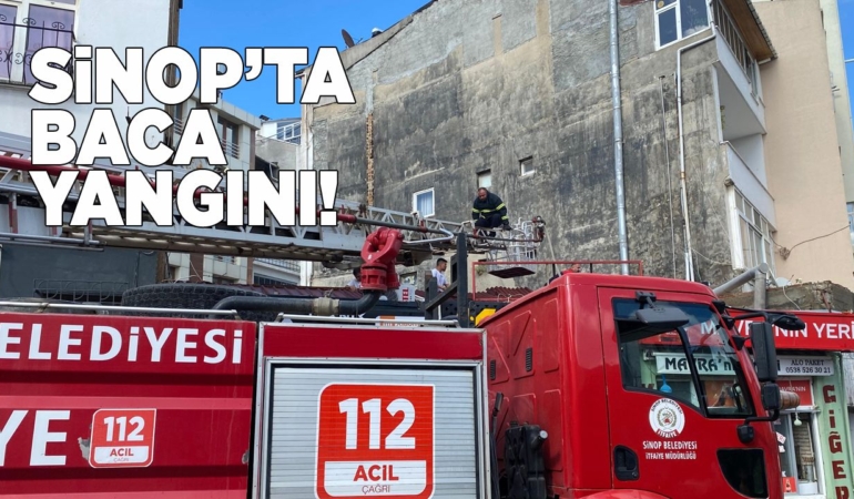 Sinop’ta bir köftecide yangın çıktı