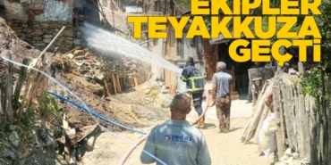 Sinop’ta ahır yangını