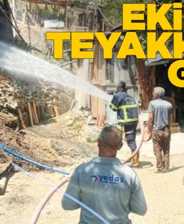 Sinop’ta ahır yangını