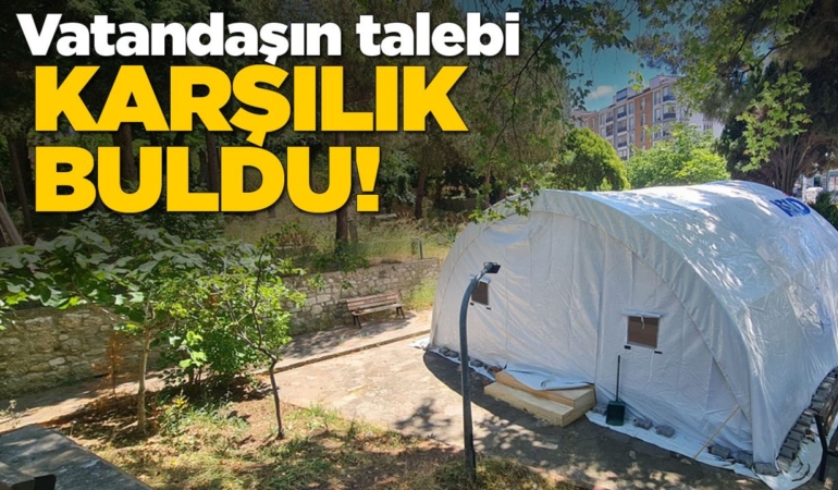 Sinop Seyit Bilal’e çadır Mescit kuruldu