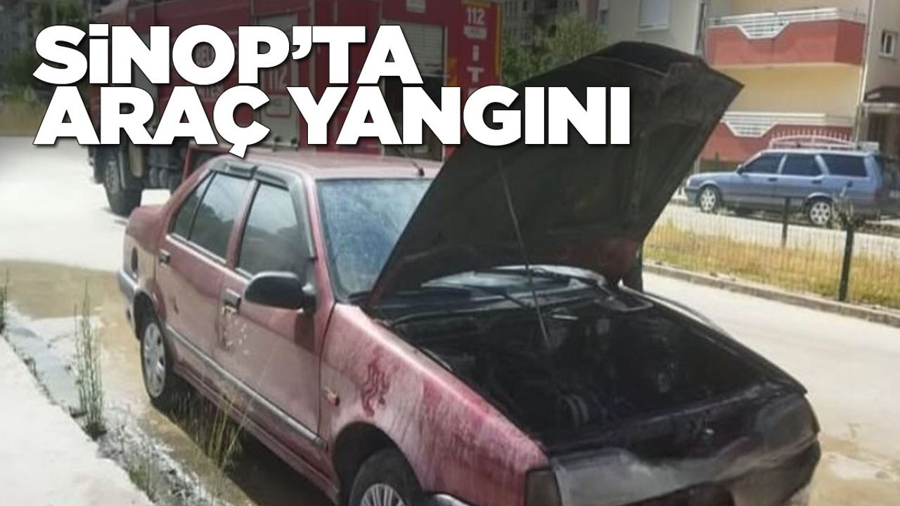 Seyir halindeki araçta yangın çıktı