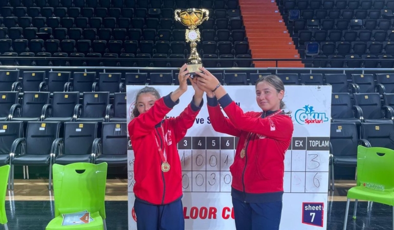Tokat kız curling takımı Türkiye şampiyonu