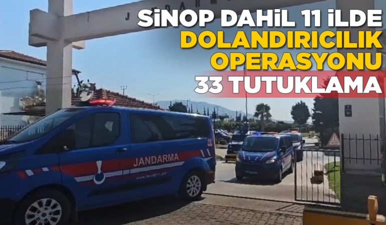 Dolandırıcılık operasyonunda 33 zanlı tutuklandı