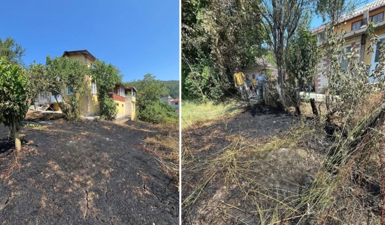 Sinop’ta anız yangını ekipleri harekete geçirdi