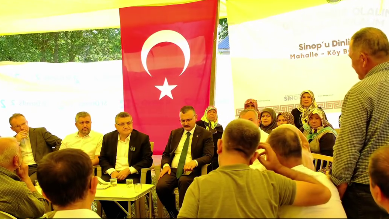 Vali Özarslan Boyabat Kurtlu Köyü’nde vatandaşları dinledi