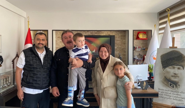 Sinop’ta SMA tanısı konulan Eyüp, hastalığı yendi