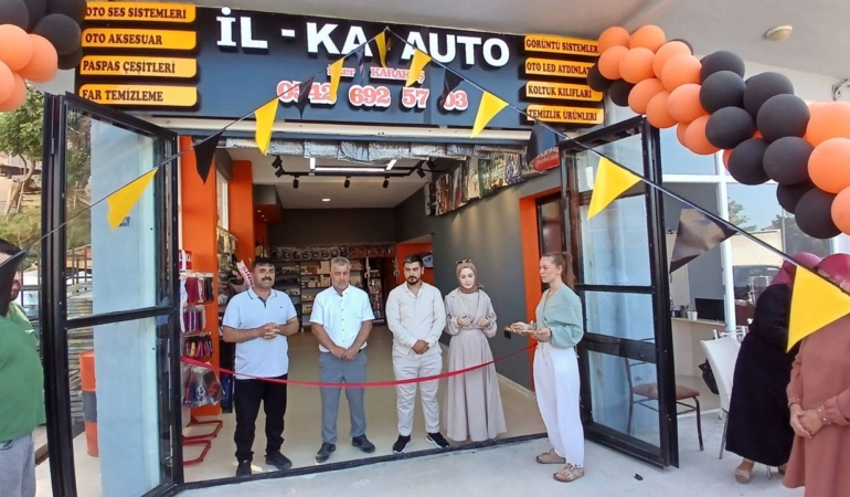 Sinop’un yeni oto aksesuar mağazası hizmete başladı