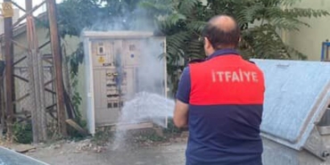 Trafo yangını ekipleri harekete geçirdi