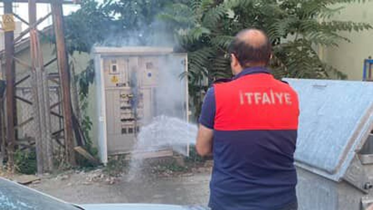 Trafo yangını ekipleri harekete geçirdi