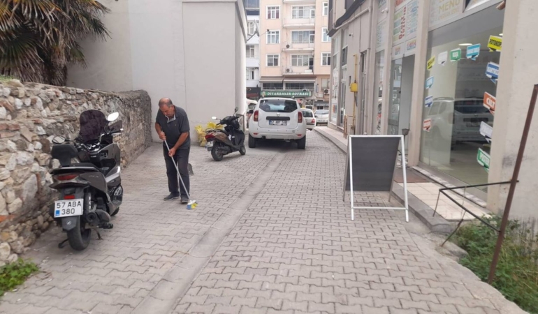 Sinop’ta esnaftan çevre bilincine örnek davranış