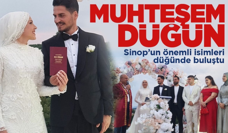 Sinop’ta VİP Düğün! İş, siyaset ve bürokrasi akın etti!