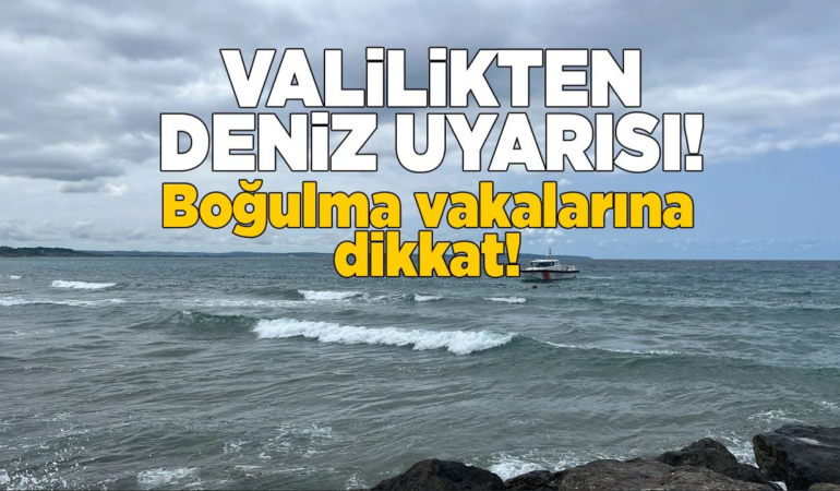 Sinop’un kuzey sahillerinde dalga ve akıntı uyarısı