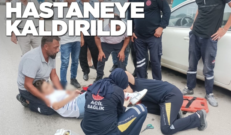 Otomobilin kapısına çarpan çocuk yaralandı