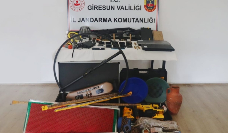 Giresun merkezli tarihi eser operasyonu: 3 tutuklama