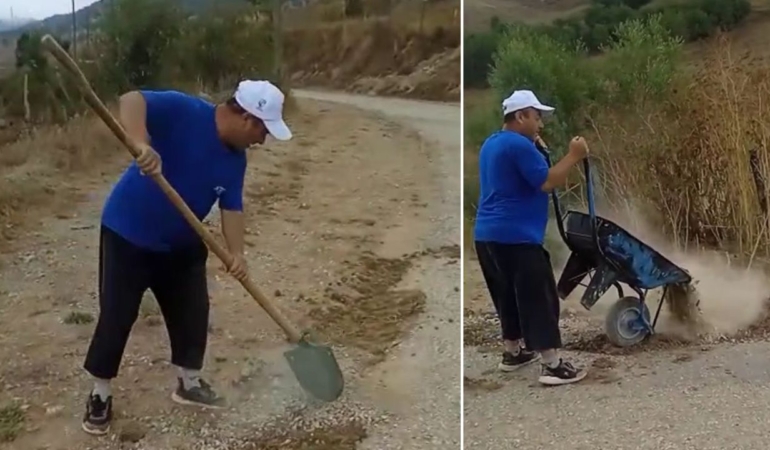 Uzunöz Köyü’nde yol tepkisi