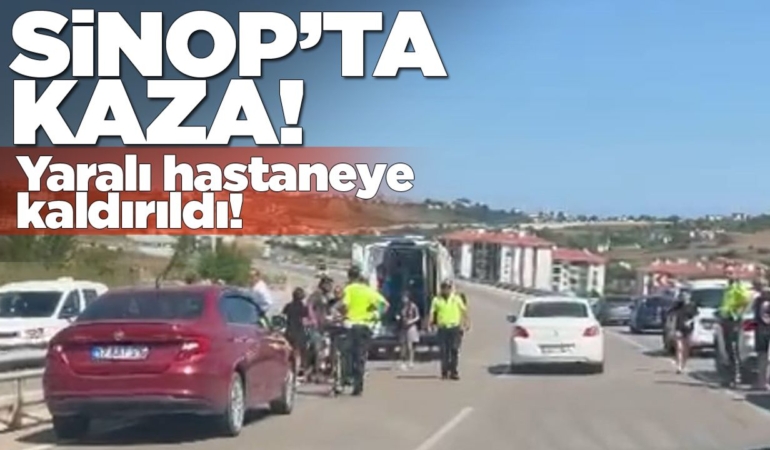 Otomobilin çarptığı yaya hastaneye kaldırıldı