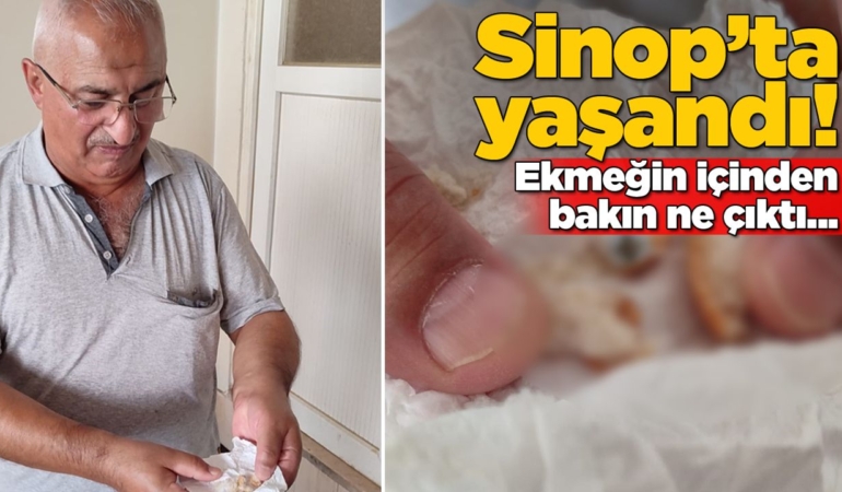 Aldığı ekmeğin içinden çıkan şaşırttı