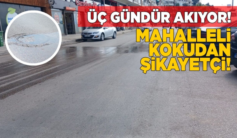 Sinop’ta taşan rögar müdahale bekliyor