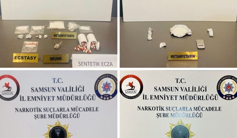 Samsun’da narkotik operasyonu: 6 gözaltı