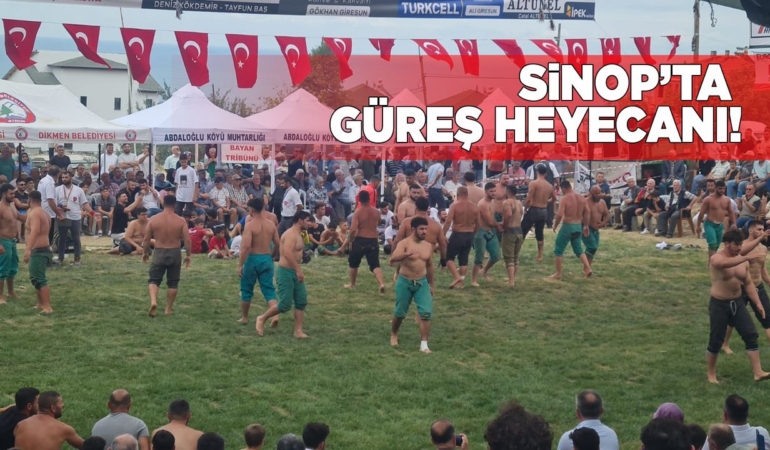 Gerze’de 300 Pehlivan Er Meydanına Çıktı