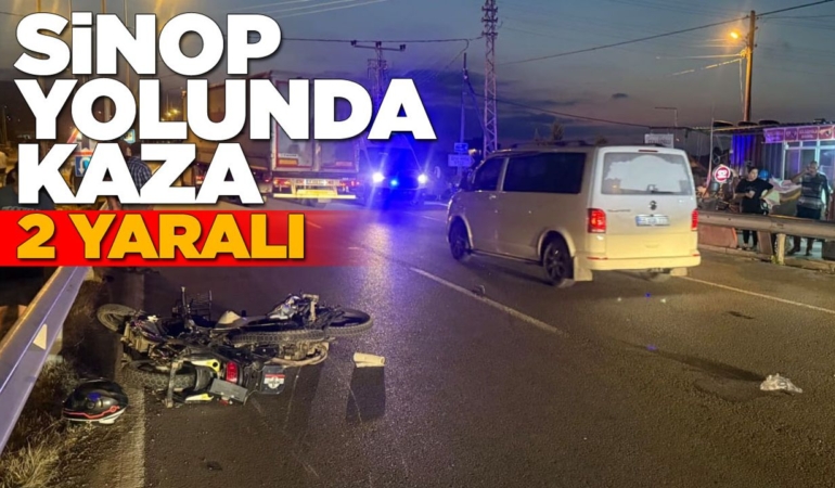 Motosikletle elektrikli bisiklet çarpıştı: 2 yaralı