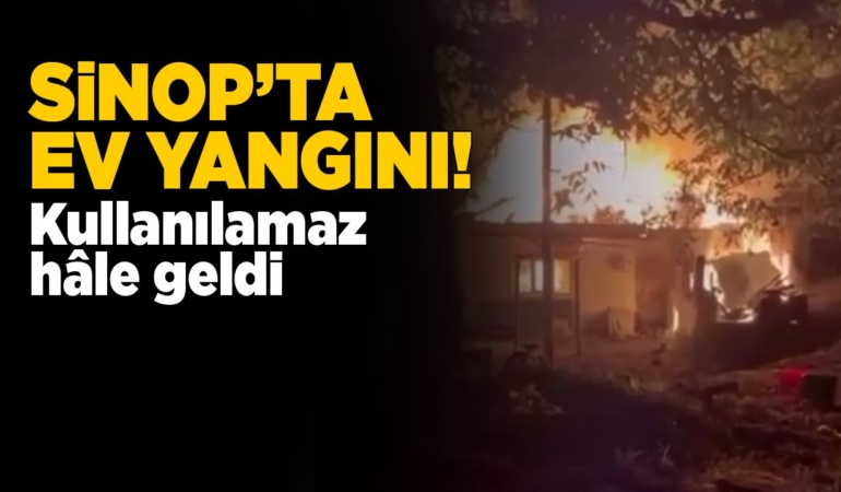 Müstakil evde yangın