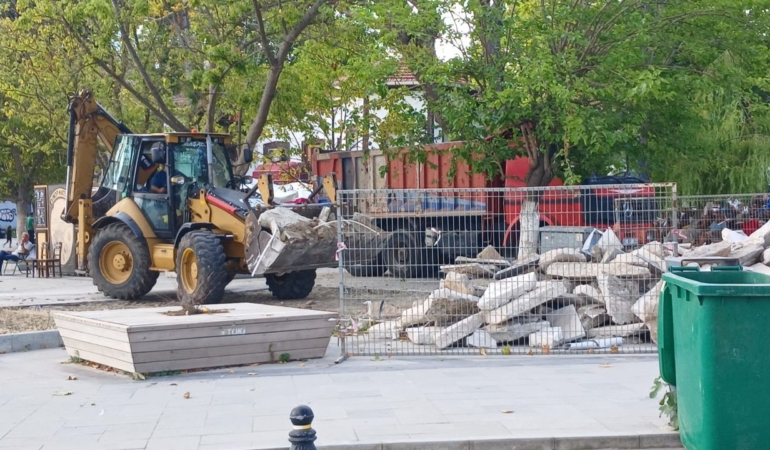 Sinop’ta çay bahçesi için çalışmalar sürüyor
