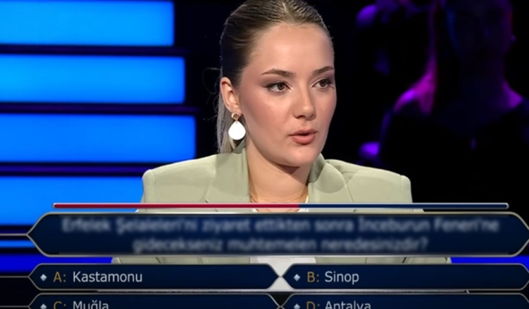 Kim Milyoner Olmak İster’de Sinop sorusu