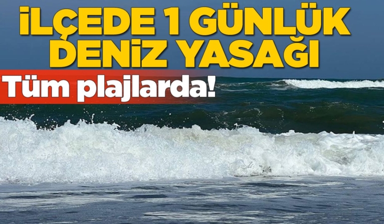 Sinop’un bir ilçesinde denize giriş yasaklandı