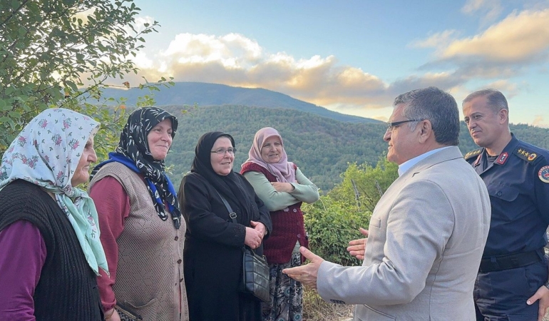 Vali Özarslan, Kirençukuru halkıyla bir araya geldi