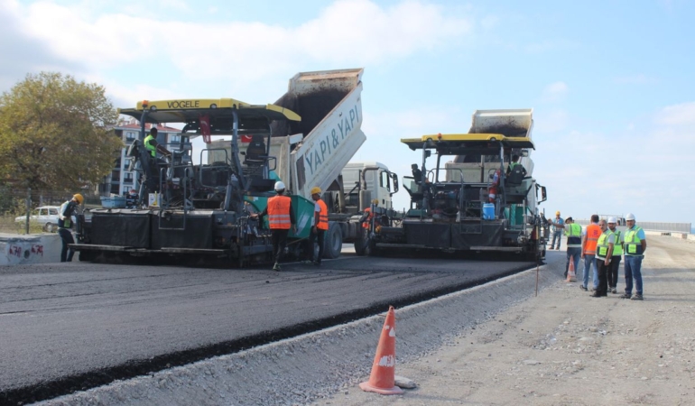 Sahil yolu çalışmalarında sona gelindi