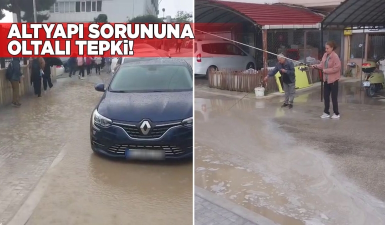 Sinop’ta altyapı sorununa oltalı protesto