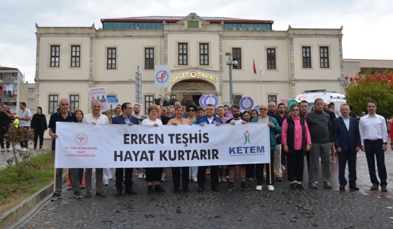 Sinop’ta sağlıklı yaşam yürüyüşü düzenlendi
