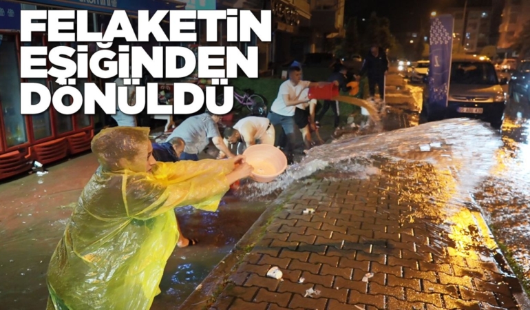 Komşu ilde metrekareye 125 kilo yağış düştü