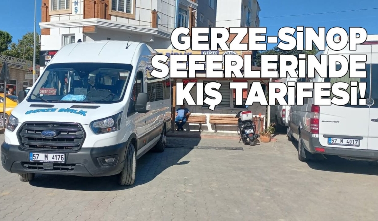 Gerze Birlik minibüs saatlerinde düzenleme