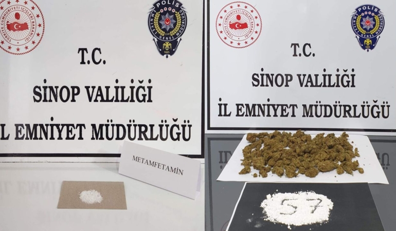 Sinop’ta narkotik operasyonlarında 2 şüpheli yakalandı