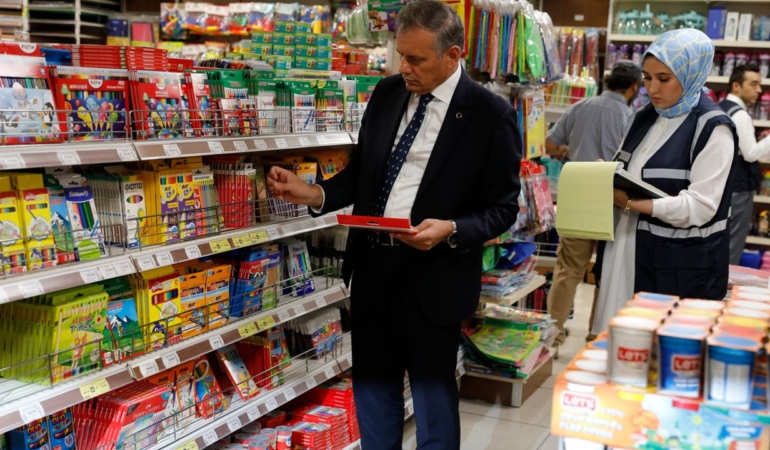 Kırtasiye ve okul ürünlerine yönelik denetim yapıldı