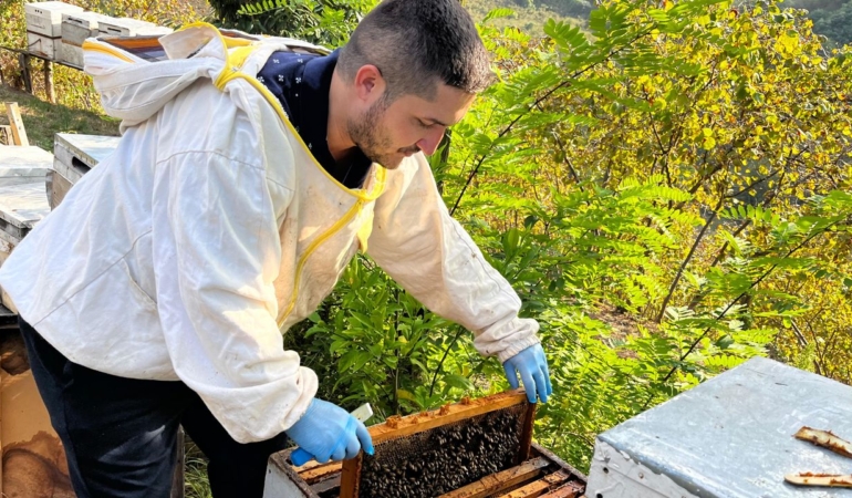Ordulu arıcı, TKDK’dan aldığı destekle kovan sayısını 150’ye çıkarttı