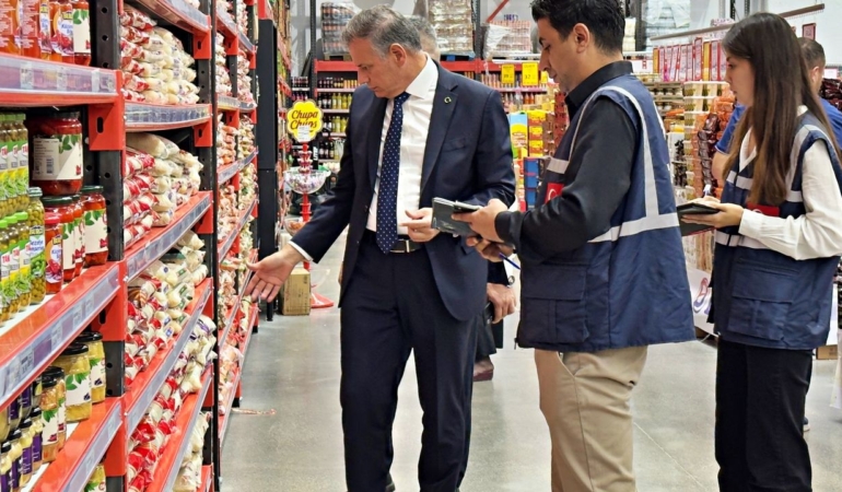 Samsun’da marketler denetlendi