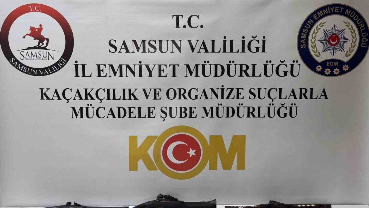 samsunda-tarihi-silahlar-ele-gecirildi