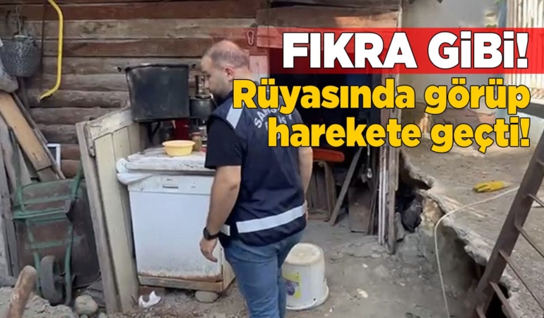 Rüyasında gördü, apartmanın altında tünel kazarken yakalandı