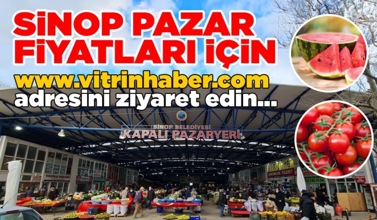Sinop’ta pazar fiyatları